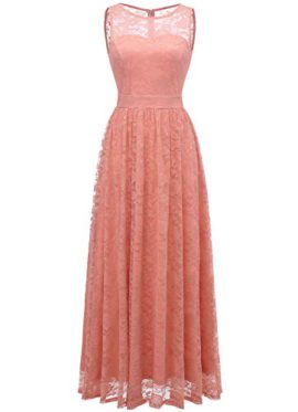 WedTrend-Robe-de-Soire-Longue-Dentelle-Robe-Vintage-Pliss-pour-Cocktail-Mariage-Crmonie-0