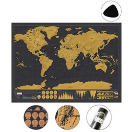 Yompz-Carte-du-Monde--gratter-Mappemonde--Gratter-Luxe-Dtaille-et-Prcise--Pays-et-Faits--Cadeau-Idal-pour-Les-VoyageursTour-du-Monde-NoirOr-0