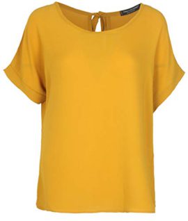 Emma & Giovanni – T-Shirt/Top en Voile Dos Trous avec Manche Courte – Femme Emma & Giovanni – T-Shirt/Top en Voile Dos Trous avec Manche Courte – Femme