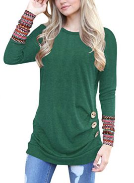 Hownew-X-T-Shirt-Femme-Manches-Courtes-Lche-Tunique-Blouse-Casual-Tops-Boutons-0-0