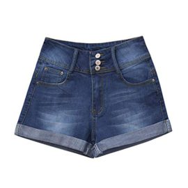MOIKA-Jeans-Femme-Dechire-Couleur-Unie-Casual-Jeans-Taille-Haute-Skinny-Short-en-Jean-Grande-Taille-Bermuda-Ete-Pas-Cher-Pantalon-Ete-0