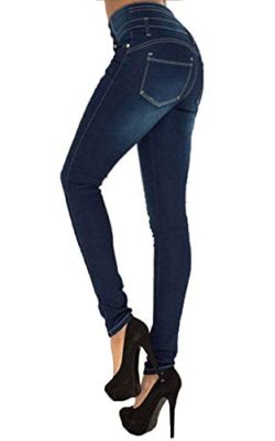 Pantalon-Femme-Jean-Denim-Taille-Haute-Skinny-Slim-Stretch-Push-Up-Casual-Vintage-Jeans-avec-Boutons-0-1