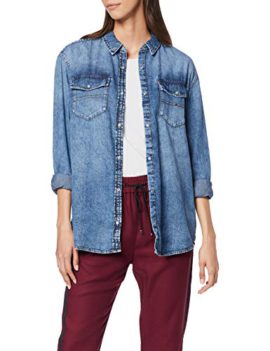 Tommy Jeans Femme Oversized Denim Shirt Chemise Tommy Jeans Femme Oversized Denim Shirt Chemise