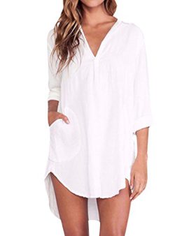 Zanzea-Femme-Chemise-Manches-Longue-Tunique-Lce-Mini-Robe-Mousseline-T-Shirt-Tops-Haut-Blouse-0