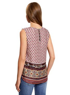 oodji Collection Femme Top Imprimé en Tissu Fluide oodji Collection Femme Top Imprimé en Tissu Fluide 3