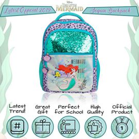 Disney Sac À Dos Fille | Sac À Dos La Petite Sirène Avec Ariel Et Polochon, Paillettes Et Motif Atlantica Holographique | Sacs Avec Poches Sur Le Devant, Poches Latérales Pour École Ou Voyage Disney Sac À Dos Fille | Sac À Dos La Petite Sirène Avec Ariel Et Polochon, Paillettes Et Motif Atlantica Holographique | Sacs Avec Poches Sur Le Devant, Poches Latérales Pour École Ou Voyage 3