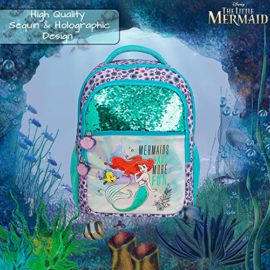 Disney Sac À Dos Fille | Sac À Dos La Petite Sirène Avec Ariel Et Polochon, Paillettes Et Motif Atlantica Holographique | Sacs Avec Poches Sur Le Devant, Poches Latérales Pour École Ou Voyage Disney Sac À Dos Fille | Sac À Dos La Petite Sirène Avec Ariel Et Polochon, Paillettes Et Motif Atlantica Holographique | Sacs Avec Poches Sur Le Devant, Poches Latérales Pour École Ou Voyage 4