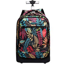 Femmes Trolley Bag Cadeaux Rentrée Scolaire Sac à Dos avec roulettes Étudiant Cartable Roulette Entreprise Bagages Voyage Roues Sac a Dos De Plein air, 19 Pouces Femmes Trolley Bag Cadeaux Rentrée Scolaire Sac à Dos avec roulettes Étudiant Cartable Roulette Entreprise Bagages Voyage Roues Sac a Dos De Plein air, 19 Pouces