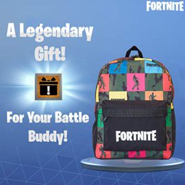 Fortnite-Sac-A-Dos-Sac-Scolaire-pour-Enfants-Primaire-Collge-Lyce-Bureau-Cartable-Scolaire-Garon-Ado-Sac-Fortnite-Accessoire-Officiel-Cadeau-pour-Geek-et-Joueur-0-2