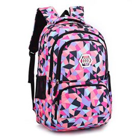 Rentree-Scolaire-Backpack-Sac–Dos-Scolaire-Enfant-Grande-Volume-Fille-Garcon-Cartable–Dos-Ecole-Cartable-Loisir-Voyage-Cartable-Primaire-Secondaire-48-33-24cm-0-0