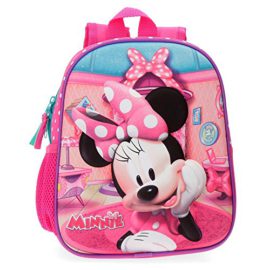 Sac à dos idéal pour la crèche ou la maternelle. Partie frontale en 3D Minnie Smile Rose Sac à dos idéal pour la crèche ou la maternelle. Partie frontale en 3D Minnie Smile Rose