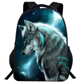 ANKOEE 3D Loup Cartable Sac a Dos Enfant Animaux Sac Ecole pour Garcon Filles ANKOEE 3D Loup Cartable Sac a Dos Enfant Animaux Sac Ecole pour Garcon Filles 3