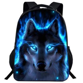 ANKOEE 3D Loup Cartable Sac a Dos Enfant Animaux Sac Ecole pour Garcon Filles ANKOEE 3D Loup Cartable Sac a Dos Enfant Animaux Sac Ecole pour Garcon Filles 2