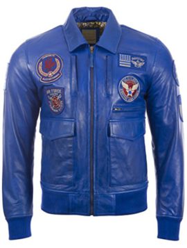 Aviatrix-Veste-Pilote-en-Cuir-Veritable-avec-Insignes-pour-laviation-9079-0