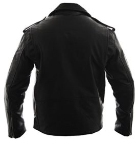 Brandslock-Hommes-vritable-Cuir-Motard-Veste-Brando-0-0