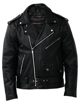 Brandslock-Hommes-vritable-Cuir-Motard-Veste-Brando-0