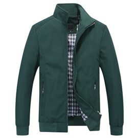 Homme-Blouson-Lger-Couleur-uni-Casual-Affaires-Manches-Longues-Slim-Fit-Jacket-Veste-0