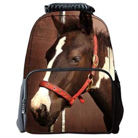 KELUOSI Sac Cheval Cartable Cheval Sac a Dos Animaux Sac a Dos collège Animal KELUOSI Sac Cheval Cartable Cheval Sac a Dos Animaux Sac a Dos collège Animal 3