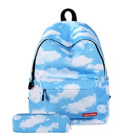 LITTHING-Sac--Dos-Scolare-Trousse--Crayons-Cartable-Backpack-Unisexe-Galaxie-Adolescent-Collge-Loisir-Voyage-Pique-Nique-0