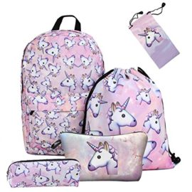 Smallbox-2018-Mode-Kawaii-3D-Impression-Licorne-Motif-Filles-cole-Sac--Dos-pour-Gym-cole-de-Voyage-Pack-de-5-0