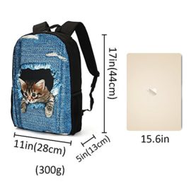 Uworth-3D-Mignon-Chat-Sac–Dos-cole-FillesGarons-Pour-Lcole-Sets-de-Sacs-Scolaires-0-0