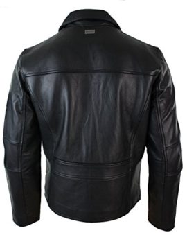 Veste-Homme-Cuir-Doux-vritable-Noir-Marron-Style-Classique-Fermeture-Jusquau-col-0-0