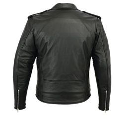 Veste de moto – Marlon Brando style – cuir de vachette – avec protection – noir Veste de moto – Marlon Brando style – cuir de vachette – avec protection – noir 4