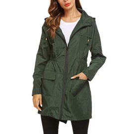 ALIKEEY Women Les Femmes Solid Rain Jacket Outdoor Plus ImperméAble Capuche ImperméAble Coupe-Vent La Mode Manteau Automne Hiver Doudoune Cadeau De NoëL pour Elle Et Lui Outwear ALIKEEY Women Les Femmes Solid Rain Jacket Outdoor Plus ImperméAble Capuche ImperméAble Coupe-Vent La Mode Manteau Automne Hiver Doudoune Cadeau De NoëL pour Elle Et Lui Outwear