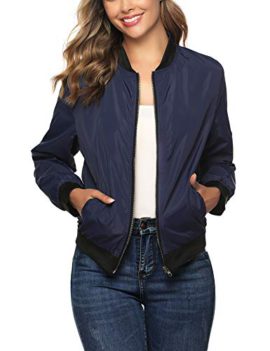 Aibrou-Blouson-Bomber-Femme-Manches-Longues-Lgre-Veste-Bomber-Casual-Zipper-Jacket-Bomber-Poches-Elgant-Coupe-Vent-0