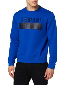 Armani Exchange Reflective Logo Sweat-Shirt Homme Armani Exchange Reflective Logo Sweat-Shirt Homme