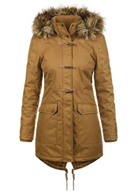 Desires-Bea-Manteau-dhiver–Capuche-avec-Peau-De-Mouton-Parka-dhiver-Veste-Longue-pour-Femme-Doublure-De-Peluche-0