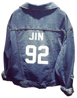 EMILYLE Unisexe BTS Kpop Pull Veste en Jean BTS Manches Longues Sweats à Capuche Army Bangtan Boys Jimin V Jung Kook Suga Jin RM J-Hope EMILYLE Unisexe BTS Kpop Pull Veste en Jean BTS Manches Longues Sweats à Capuche Army Bangtan Boys Jimin V Jung Kook Suga Jin RM J-Hope