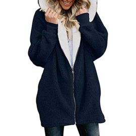 Femme Manteau Manche Longue Streetwear Jacket Cardigan Mode Automne et Hiver Chaud Peluche Blouson Fermeture éclair Pull à Capuche Grande Taille S-5XL Femme Manteau Manche Longue Streetwear Jacket Cardigan Mode Automne et Hiver Chaud Peluche Blouson Fermeture éclair Pull à Capuche Grande Taille S-5XL