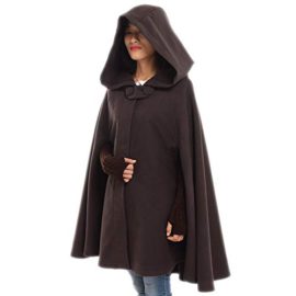 GRACEART Longue Cape à Capuche Poncho Veste Blouson Manteau Robes Chaude GRACEART Longue Cape à Capuche Poncho Veste Blouson Manteau Robes Chaude