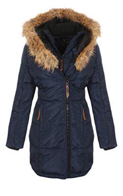 Geographical-Norway-Belissima-Veste-dhiver-pour-femme--grande-capuche--col-fourrure-0