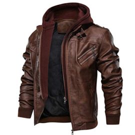 Hommes–Capuche-PU-Cuir-Veste-aviateur-Moto-Blousons-avec-Amovible-Capuche-Men-Leather-Hooded-Jacket-0