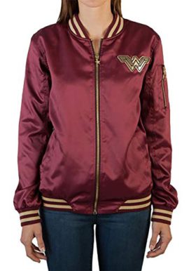 Ladies-officiellement-autoris-DC-Comics-Wonder-Woman-Logo-Bomber-Jacket-0-0