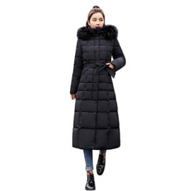 Longue Manteau Femme，Veste à Capuchon Coton-Doudounes Manteaux de Poche Fourrure Artificielle Bringbring Longue Manteau Femme，Veste à Capuchon Coton-Doudounes Manteaux de Poche Fourrure Artificielle Bringbring