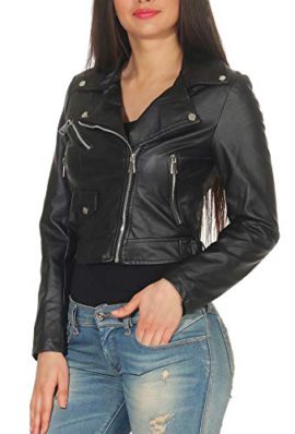 Malito-Femme-Courte-Simili-Cuir-Veste-Casual-Faux-Cuir-5173-0-2