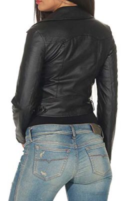 Malito-Femme-Courte-Simili-Cuir-Veste-Casual-Faux-Cuir-5173-0-3