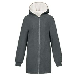 Manteau à Capuche en Laine Chaud éPais Hiver Vestes Hooded Zippé Polaire Oversize Cardigans Casual Couleur Unie Outercoat Manteau à Capuche en Laine Chaud éPais Hiver Vestes Hooded Zippé Polaire Oversize Cardigans Casual Couleur Unie Outercoat 3