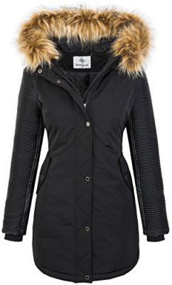 Manteau-dhiver-Dames-Veste-dhiver-Parka-Motard-D-347-0