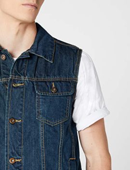 Urban-Classics-Denim-Veste-sans-Manche-Homme-0-3