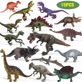 Anpro-15pcs-Dinosaure-Chiffres-Jouet-Plastique-5-Arbres-5-Rochers-1-Tapis-de-Jeu-50-Autocollants-de-Dinosaure-Educatif-Jouets-pour-Enfants-Dinosaure-Figurine-Cadeaux-de-Nol-0-0