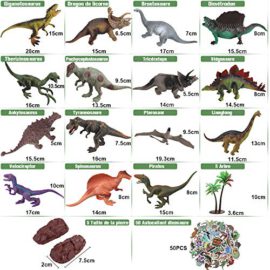 Anpro-15pcs-Dinosaure-Chiffres-Jouet-Plastique-5-Arbres-5-Rochers-1-Tapis-de-Jeu-50-Autocollants-de-Dinosaure-Educatif-Jouets-pour-Enfants-Dinosaure-Figurine-Cadeaux-de-Nol-0-2