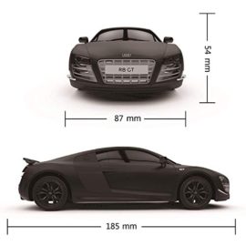 Audi-R8-GT-Produit-Officiel-Tlcommande-Voiture-pour-Enfants-avec-Fonctionne-Lumires-Tlcommand-sur-la-Route-RC-124-Modle-24Ghz-Noir-Mate-Super-Jouet-pour-Garons-et-Filles-0-0