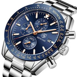 BENYAR-Montre-chronographe-pour-Homme-Mouvement–Quartz-Montre-de-Sport-daffaires-de-Mode-30M-tanche-et-Anti-Rayures-Cadeau-lgant-0-0