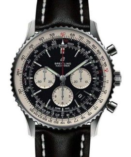 Breitling-Navitimer-1-B01-Chronographe-46-Acier-Montre-Homme-sur-Bracelet-Cuir-Noir-AB0127211B1X1-0