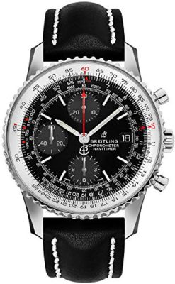 Breitling Navitimer A13324121B1X1 Montre pour Homme en Acier avec Bracelet en Cuir Noir Breitling Navitimer A13324121B1X1 Montre pour Homme en Acier avec Bracelet en Cuir Noir 2