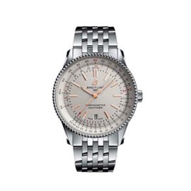 Breitling-Navitimer-Cadran-argent-en-Acier-41-mm-0